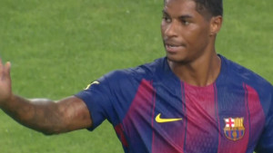 Rashford zabio prvi gol za Barcelonu, a kada je pogledao prema tribini pao mu je mrak na oči
