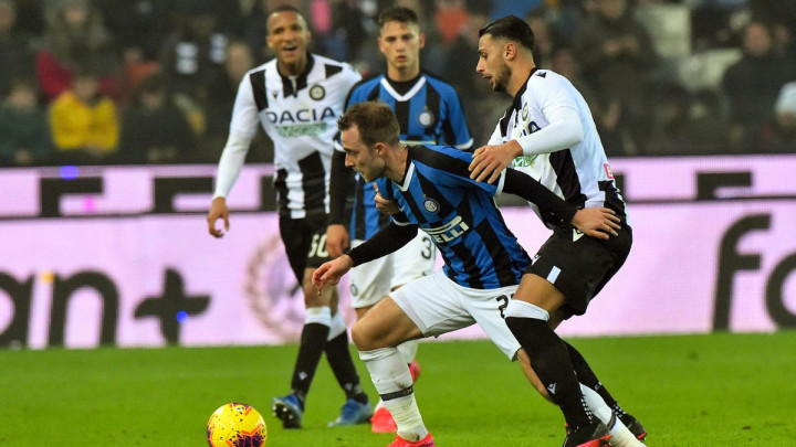 Inter na krilima Lukakua srušio Udinese, Eriksen se nije proslavio na debiju