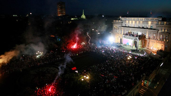 Hiljade ljudi dočekalo košarkaše Srbije u Beogradu
