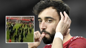 Bruno Fernandes sve iznenadio kada je otkrio šta je radio tokom haosa navijača na Old Traffordu