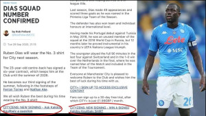 Kalidou Koulibaly žrtva nevjerovatnog gafa