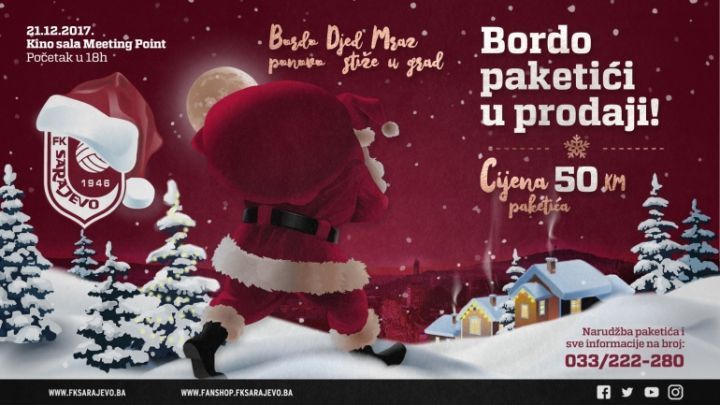 Bordo Djed Mraz ponovo stiže u grad - Novogodišnji paketići u prodaji