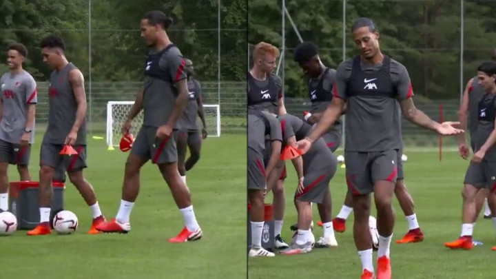 Van Dijk se poigrao s Firminom, kada je krišom vidio kamermana znalo se šta slijedi