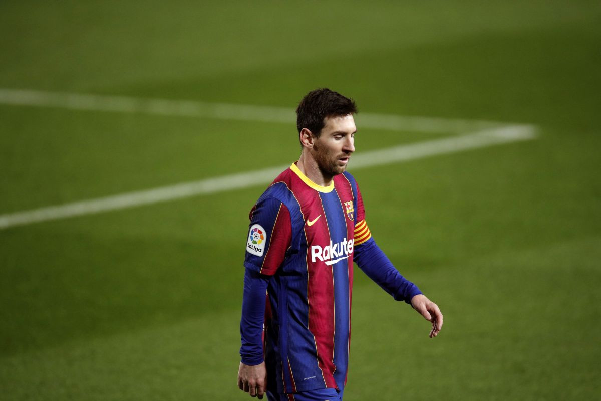 Tužna fotografija Lionela Messija na stadionu Barcelone
