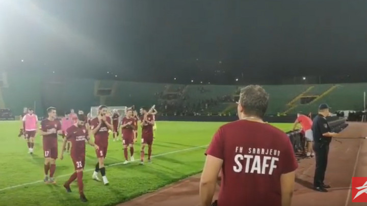 Kako su navijači Sarajeva ispratili svoje ljubimce u svlačionicu?