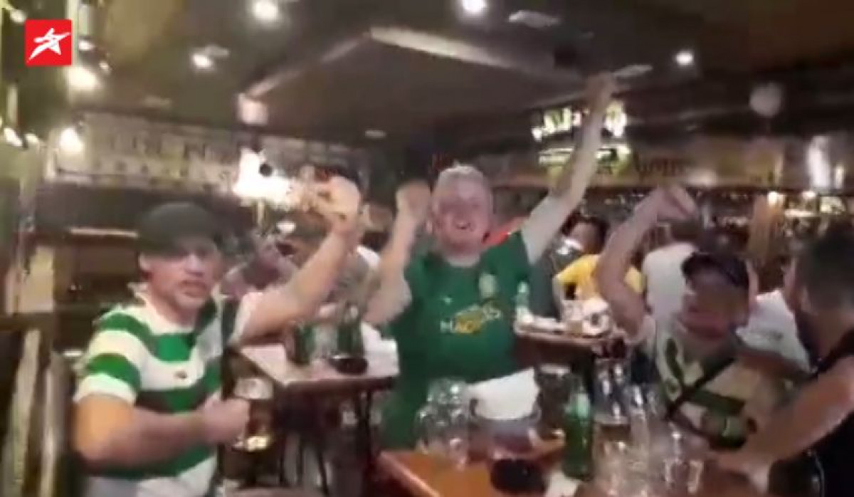 Pjesma, pivo i utakmica: Pogledajte kako se navijači Celtica "zagrijavaju" za okršaj protiv Sarajeva