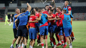 Igrači Borca znali su proslaviti u Elbasanu: "Neka se spremi PAOK!"