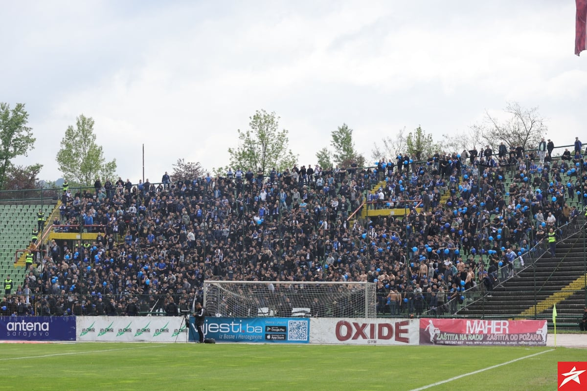 Manijaci zanimljivom koreografijom "otvorili" sarajevski derbi