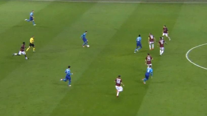 Ramsey se ušetao s loptom u gol Milana