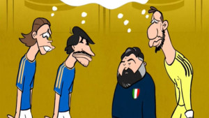 Italijanima se neće svidjeti ono što je popularni karikaturista objavio za meč u Zenici!
