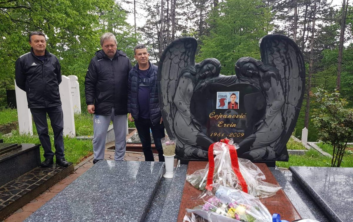 Predstavnici Željezničara posjetili mezar Ervina Čejvanovića