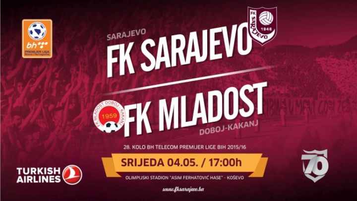 Osvojite ulaznice za utakmicu Sarajevo - Mladost