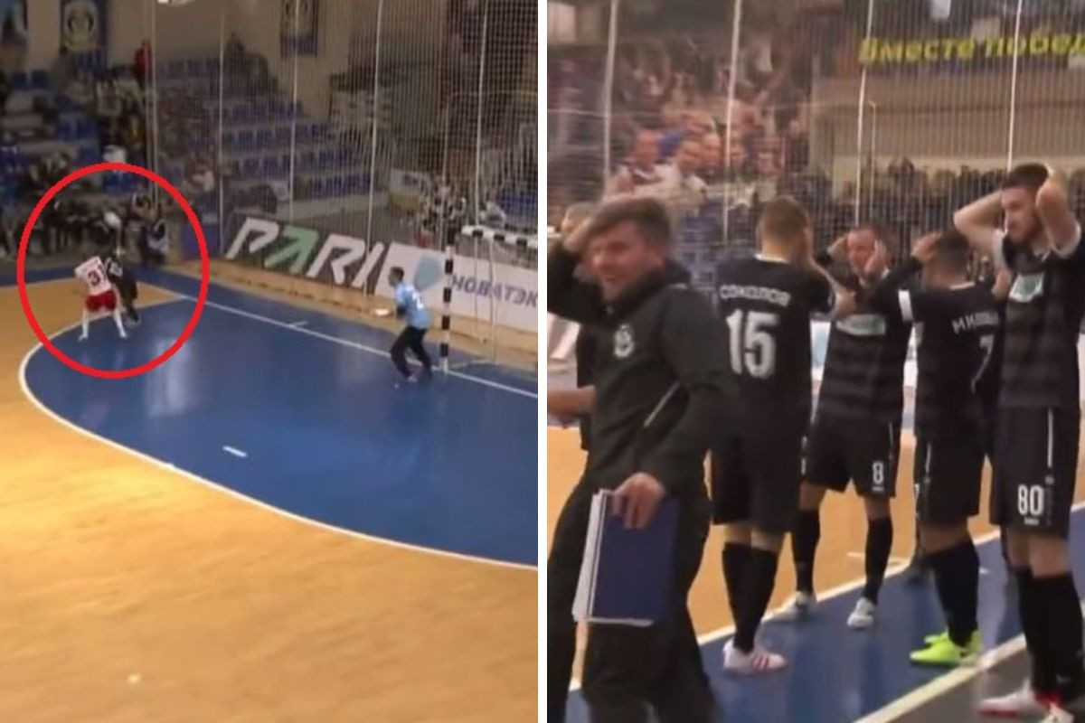 U Rusiji postignut skoro nemoguć gol u futsalu, svi u dvorani se hvatali za glavu