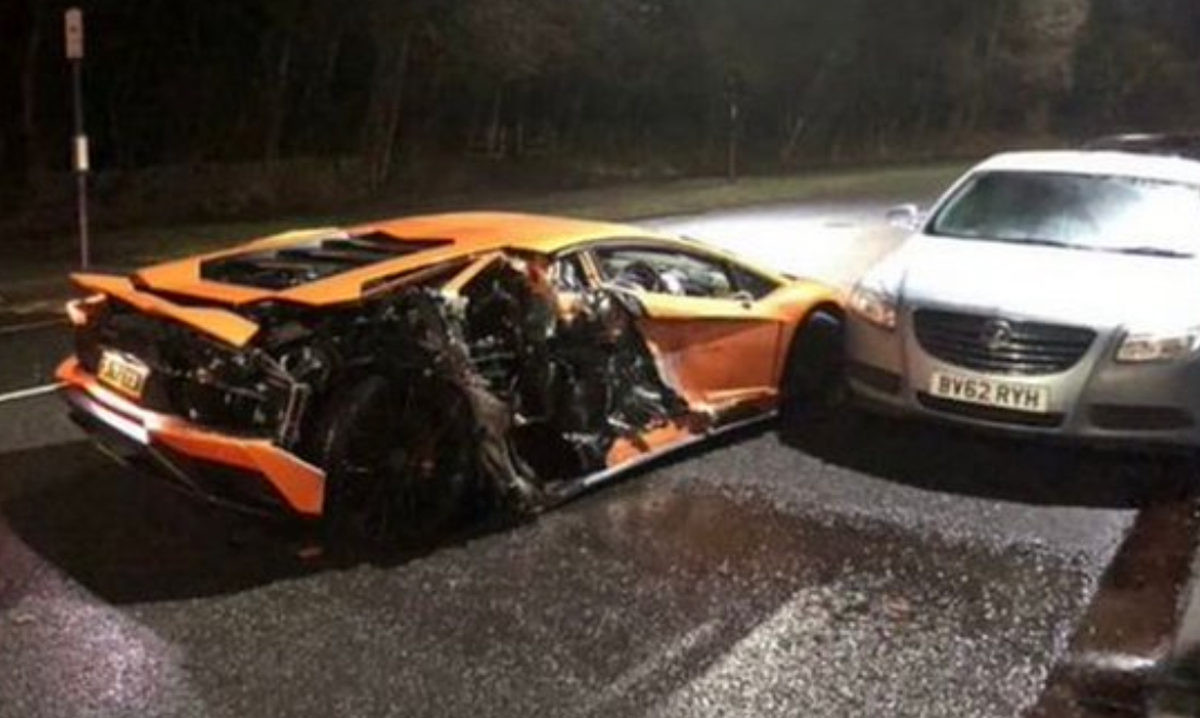 Zvijezdi Premiershipa uništen Lamborghini, ali srećom nije bilo smrtnih posljedica