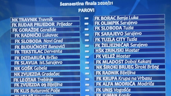 Svi mečevi Kupa BiH u istom terminu, odgođena dva susreta