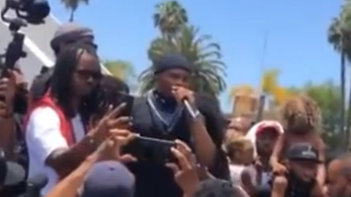 Westbrook došao na proteste u LA i odmah uzeo mikrofon