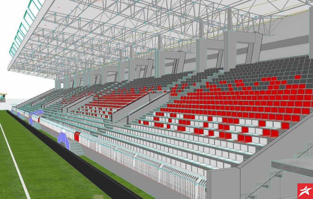 Moderno Stajanje: Pogledajte kako će izgledati nova tribina na stadionu Pod Bijelim brijegom