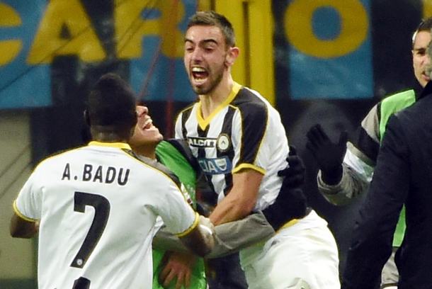 Udinese prihvatio poklon i slavio na Meazzi