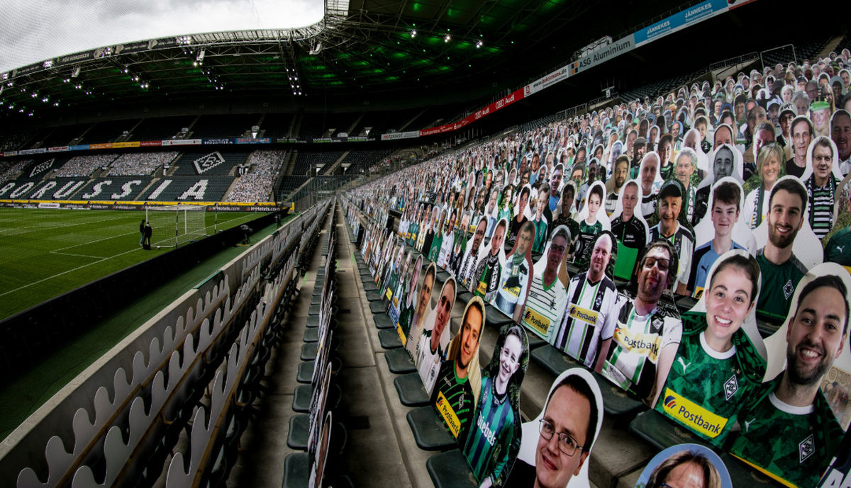 Među "kartonskim" fanovima danas na Borussia Parku jedan je bio u fokusu
