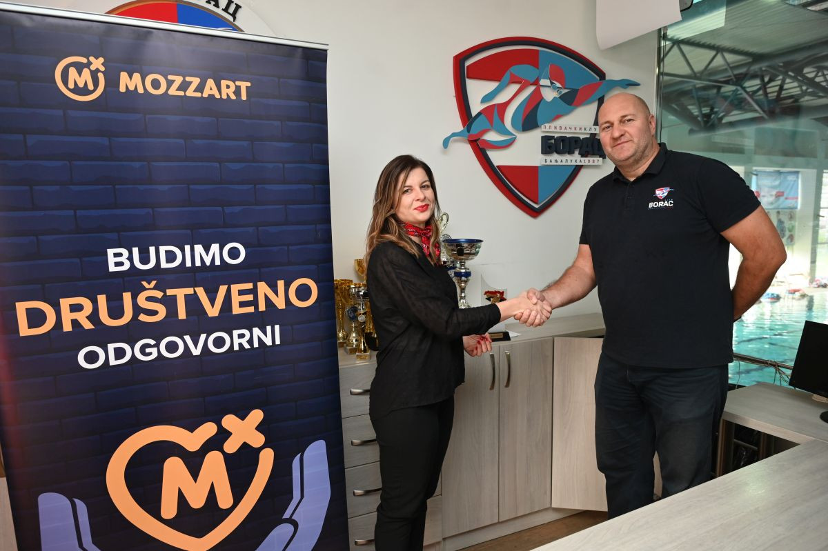 Četiri godine prijateljstva: Mozzart uz Plivački klub Borac Četiri godine prijateljstva: Mozzart uz Plivački klub Borac