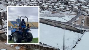 Snijeg prekrio i teren u Posušju, ali nema straha od odlaganja utakmice