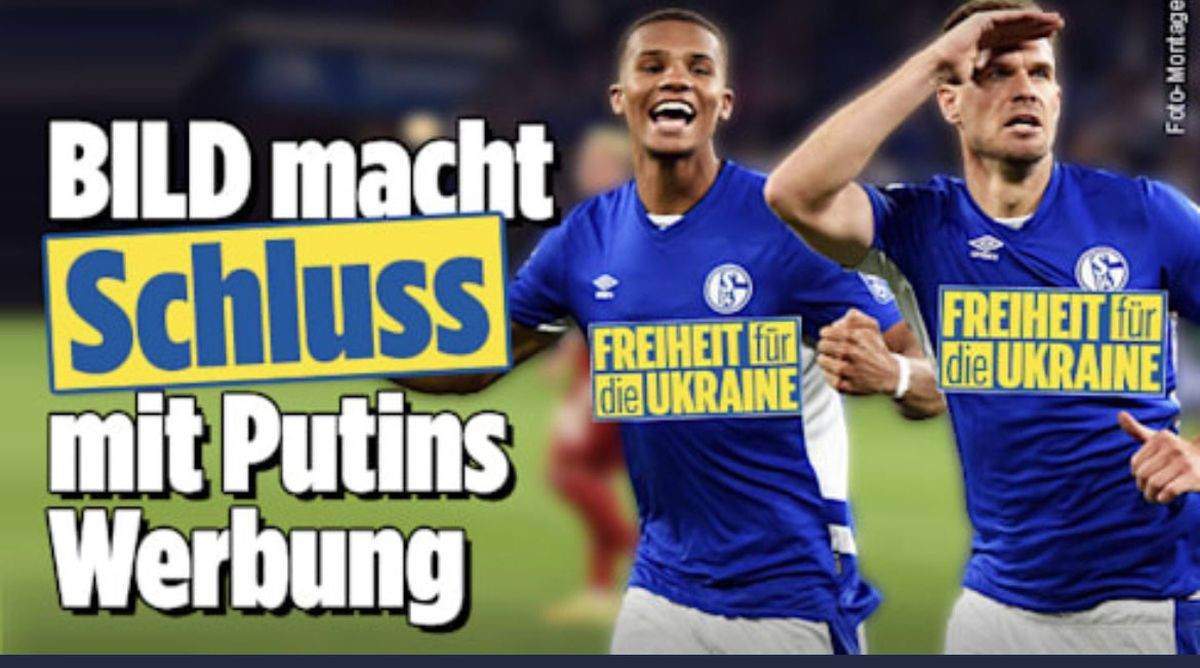 Ugledni njemački list 'ugasio' Putinove reklame na dresu Schalkea: "Sloboda Ukrajini"