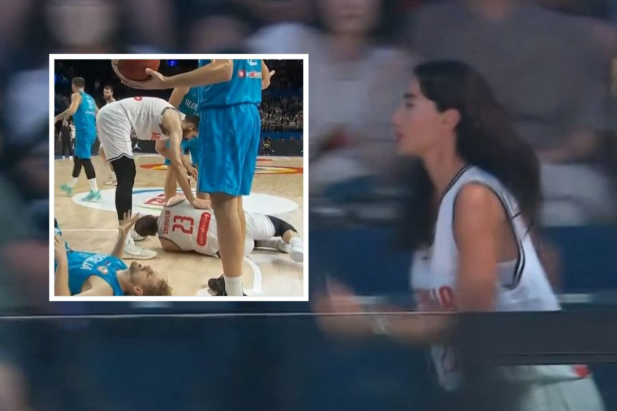 Drama na Mundobasketu: Nakon pada ostao da leži na parketu, a supruga skočila i krenula u sprint