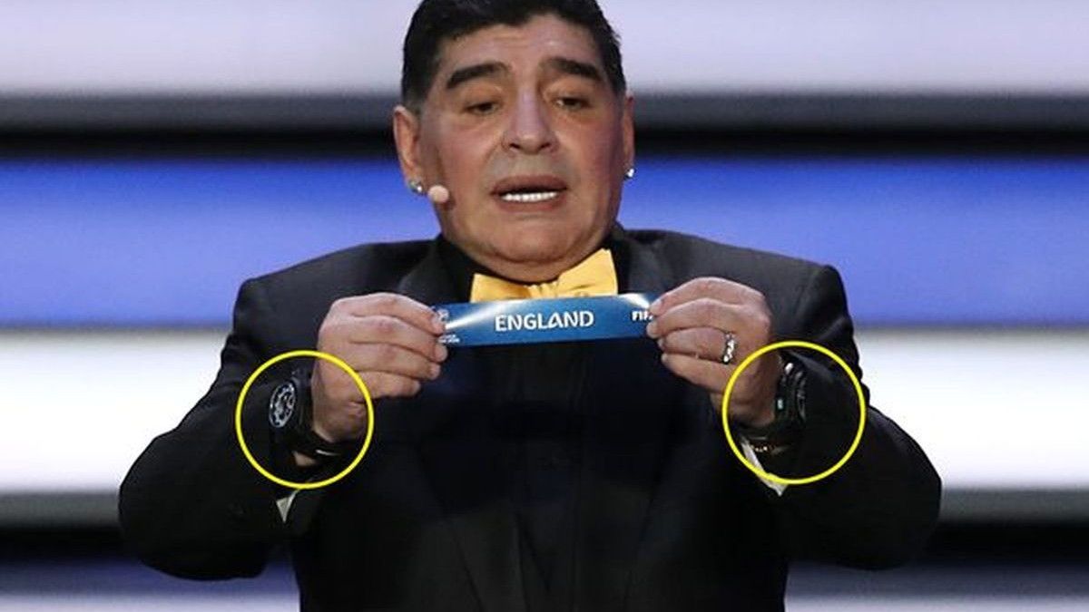 Zašto je Maradona na žrijebu Svjetskog prvenstva nosio dva ručna sata?