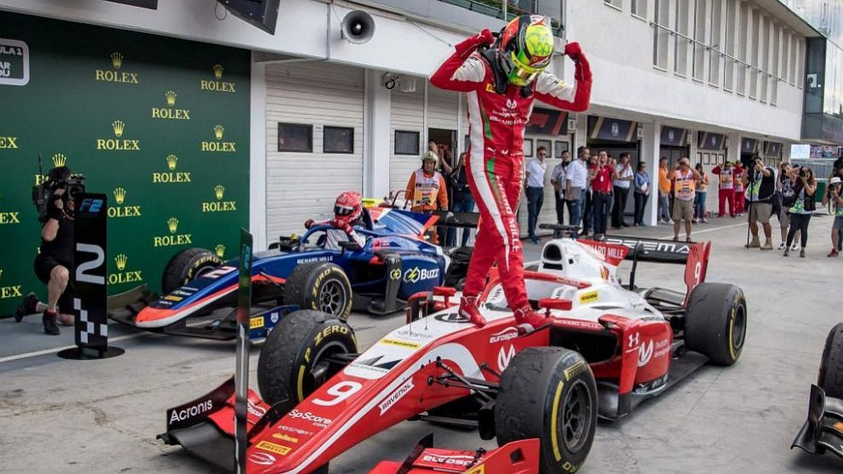 Mick Schumacher slavio u trci Formule 2 na Hungaroringu 