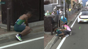 Brazilac dva puta padao tokom maratona: "Neko mu mora reći"