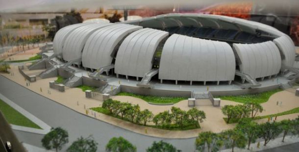 U novogodišnjoj noći svečano otvoren još jedan stadion U novogodišnjoj noći svečano otvoren još jedan stadion