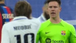 Hrvatu fair-play nije jača strana: Ljutiti Ter Stegen potrčao ka Modriću, saigrači ga smirili