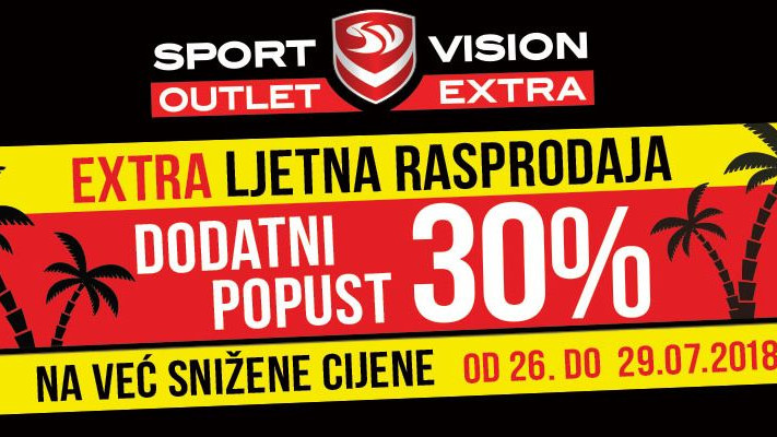 Ljetna rasprodaja u Sport Vision Outlet Extra
