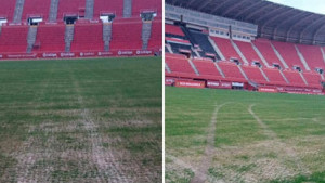 Maloljetnici provalili na stadion, upalili kombi i uništili teren
