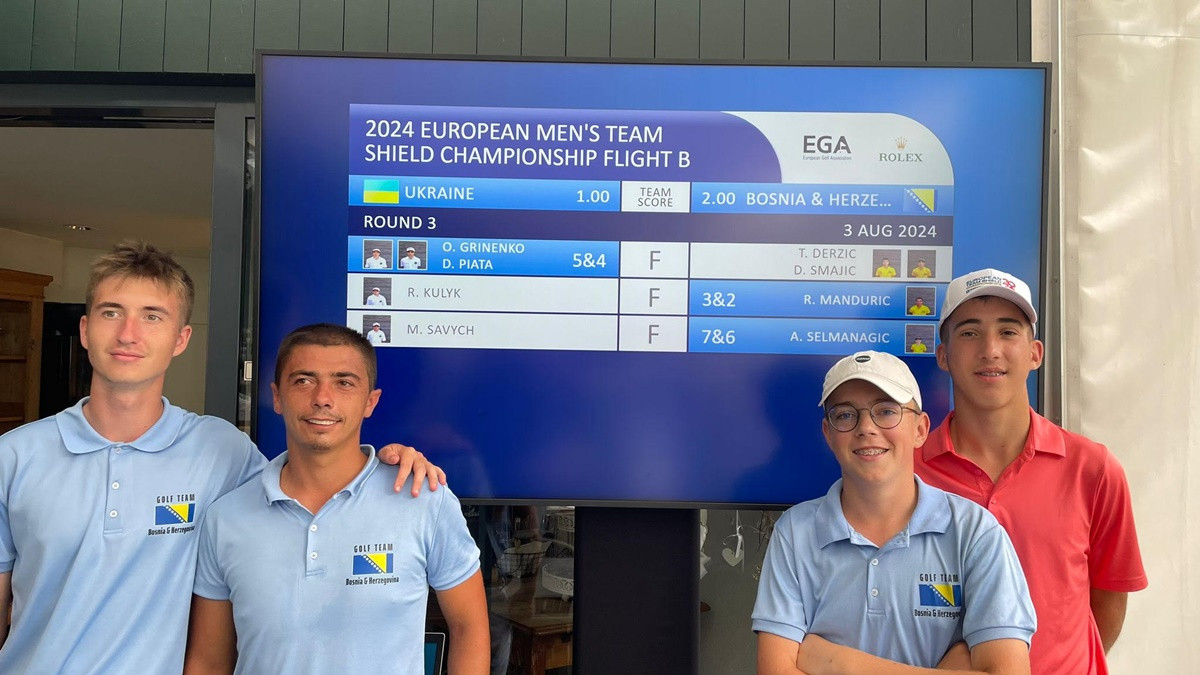 BiH na desetom mjestu na Evropskog prvenstvu treće divizije u golfu