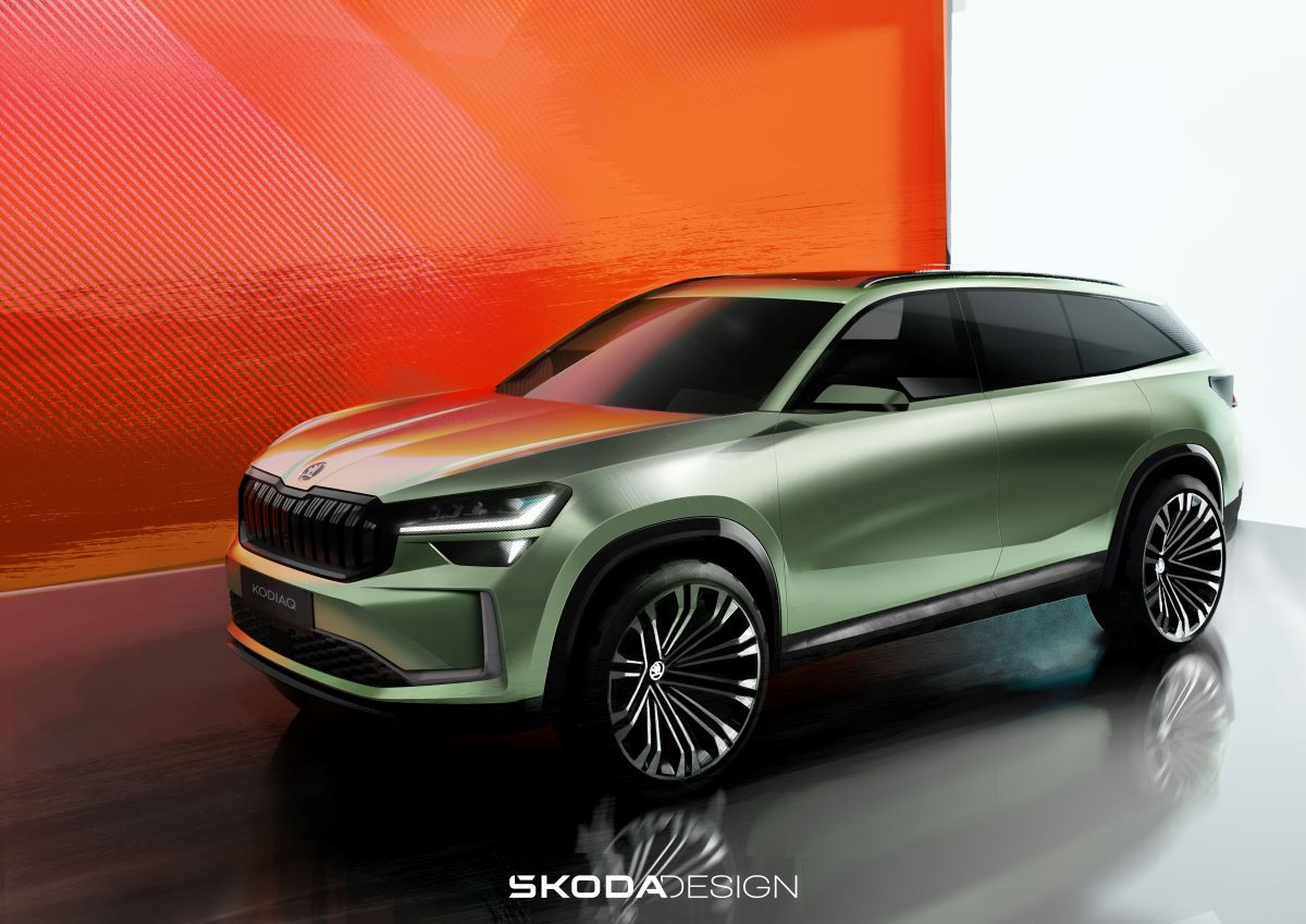 Škoda Auto otkriva vanjske skice potpuno novog Kodiaqa