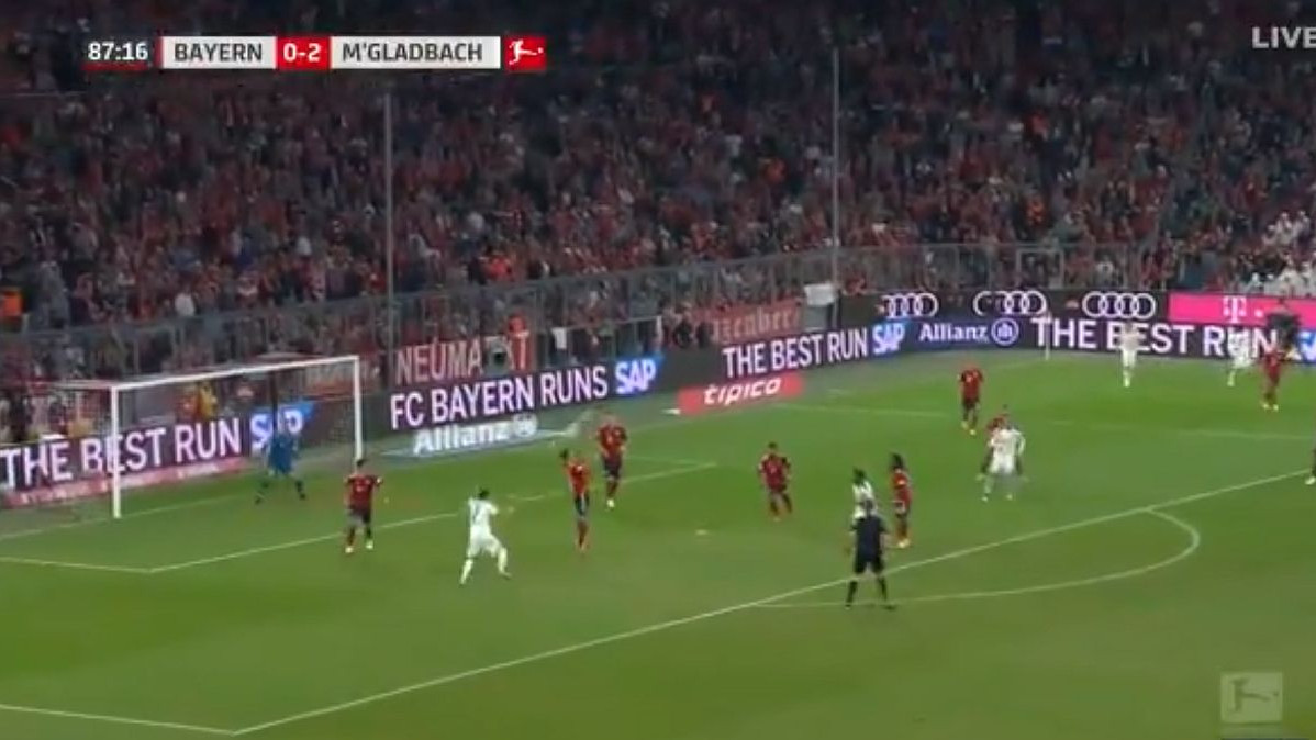 Ovaj Bayern ne liči na sebe: Pogledajte treći gol Gladbacha i obratite pažnju na odbranu