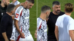 Sve ima svoju granicu: Gattuso uhvatio igrača Hajduka za vrat, a onda je naletio na Rakitića...