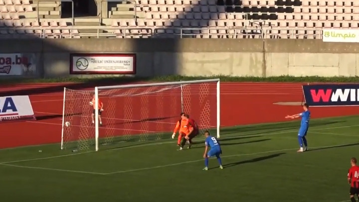 Gol o kojem se priča u Tuzli: Amar Beganović je spretno zabio za bod FK Sloboda