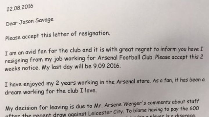 Uposlenik Arsenala dao otkaz zbog sramotne izjave Wengera