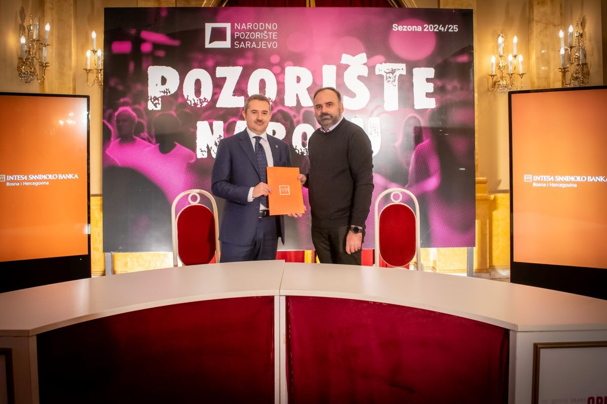 Intesa Sanpaolo Banka nastavlja podržavati rad Narodnog pozorišta Sarajevo Intesa Sanpaolo Banka nastavlja podržavati rad Narodnog pozorišta Sarajevo