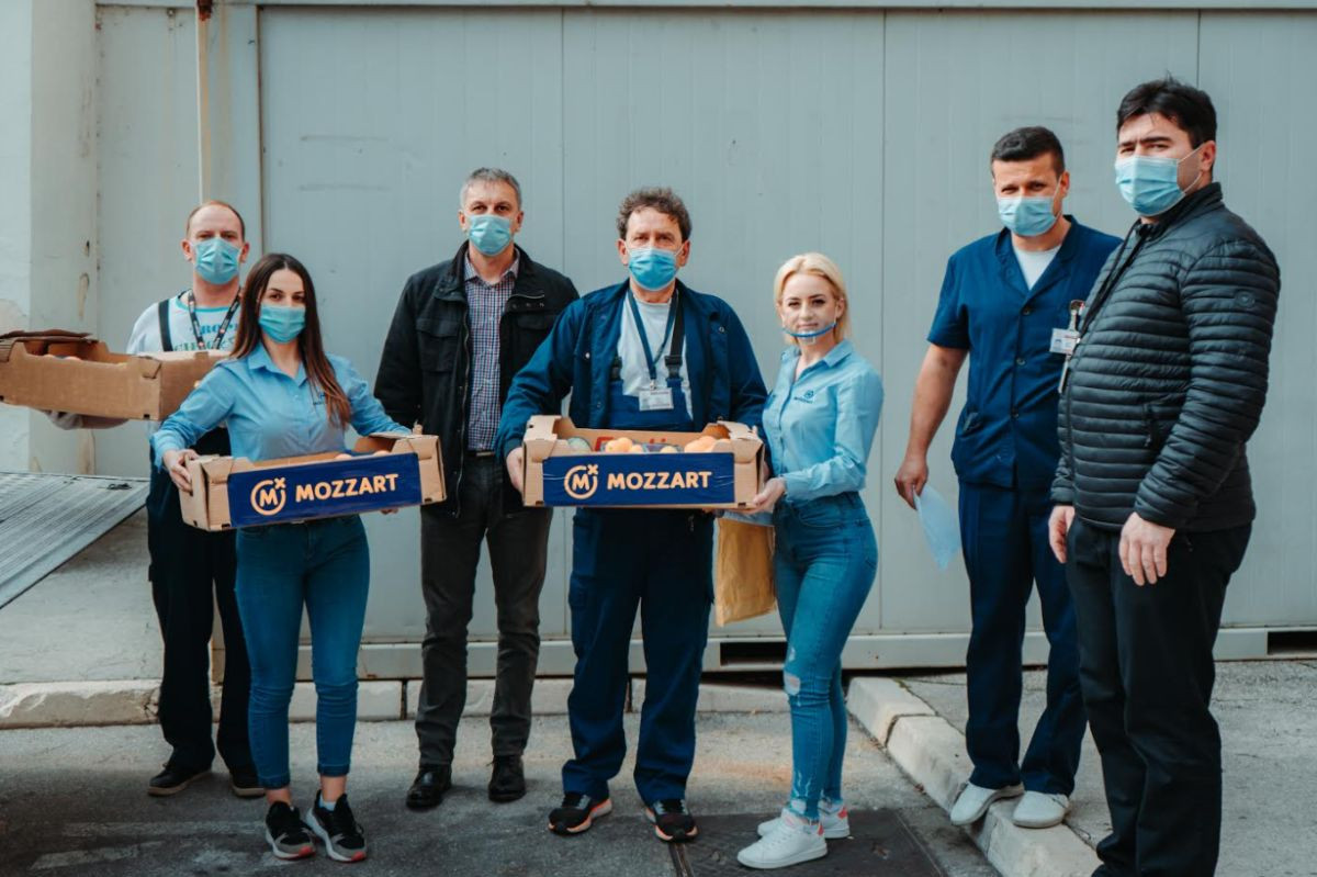 Mozzart u Sarajevu nastavio akciju pomoći zdravstvenim radnicima