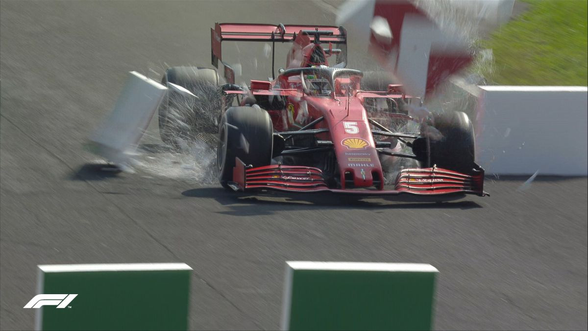 Ferrari ne prestaje s blamažom ove sezone: Vettelu otkazale kočnice, Leclerc se zabio u zid