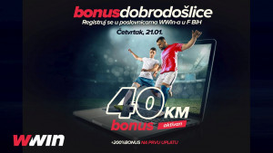 Ne propustite sjajnu priliku: Wwin - bonus dobrodošlice – Četvrtak 21.01.2021.