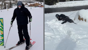 Khabib Nurmagomedov stao na skije i nije se proslavio: Padovi naglavačke kruže internetom