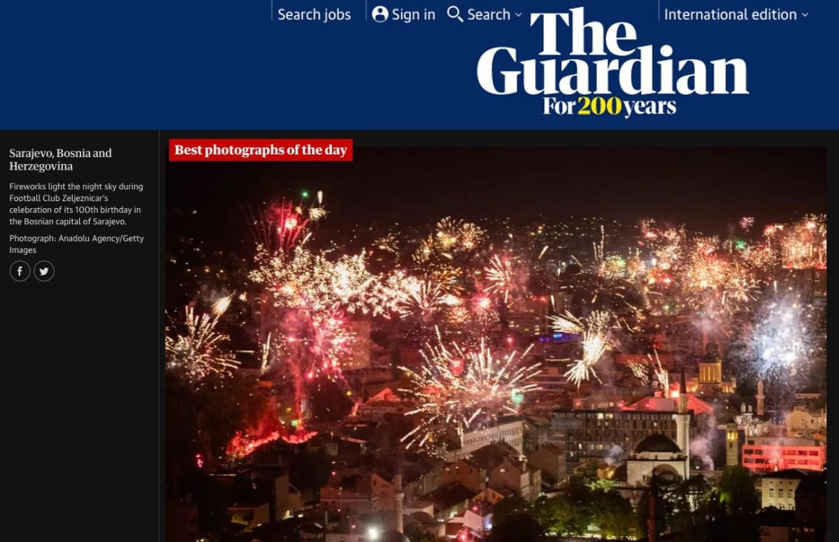 Guardian vatromet Manijaka proglasio fotografijom dana!