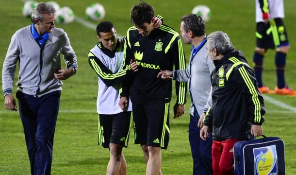 Javi Martinez napustio trening Španije