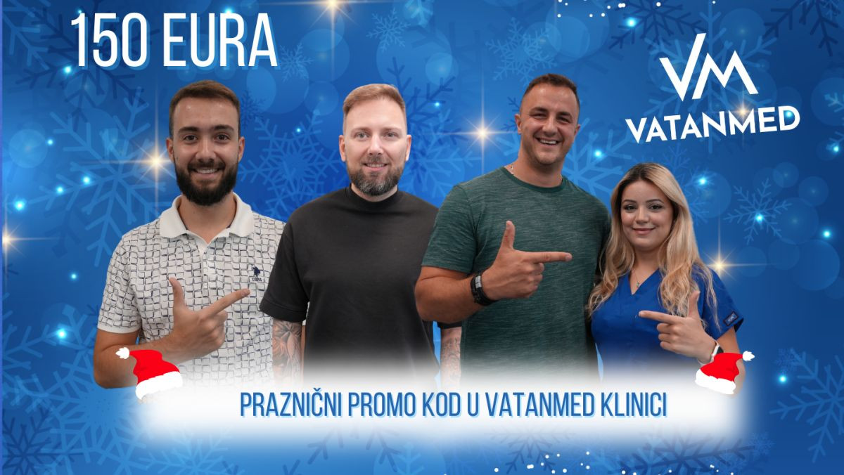 Nova godina - nova kosa: VatanMed vam nudi praznični promo kod popust od 150 Eura Nova godina - nova kosa: VatanMed vam nudi praznični promo kod popust od 150 Eura