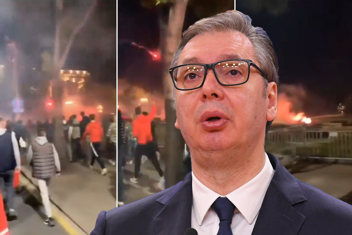Gori Beograd! Delije udarile na posljednji Vučićev bastion: Lete baklje, čuju se eksplozije... Gori Beograd! Delije udarile na posljednji Vučićev bastion: Lete baklje, čuju se eksplozije...