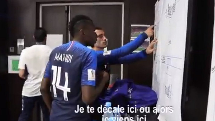 Griezmann na poluvremenu finala Mundijala objašnjavao taktiku Matuidiju